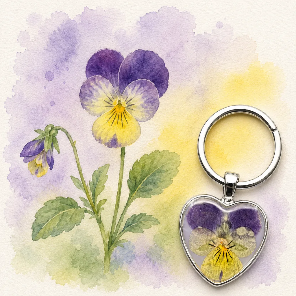 Botanical keychains